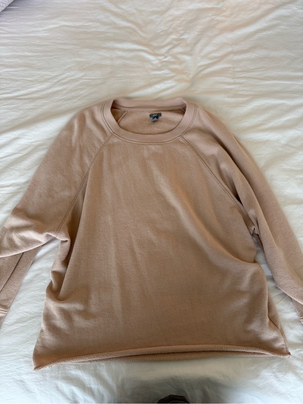 aerie Neutral Blush Crewneck Sweater